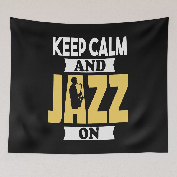 Item preview, Keep Calm and Jazz On Saxophone Player Blues designed and sold by losttribe.