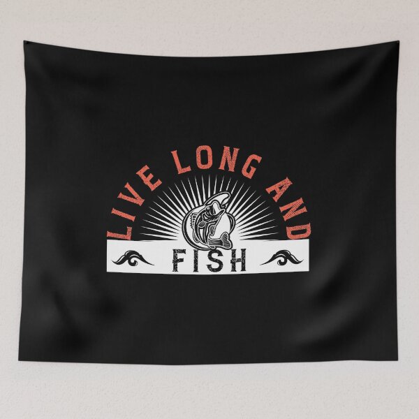 Item preview, Live Long And Fish designed and sold by GoodVibeDesign.