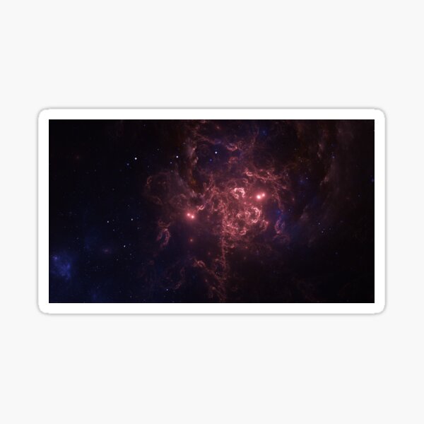 space fractal design Sticker