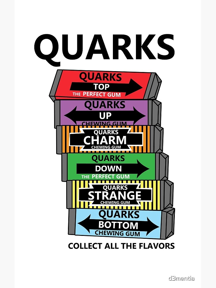 Quarks, can you collect all the flavors? Premium Matte Vertical Poster ...