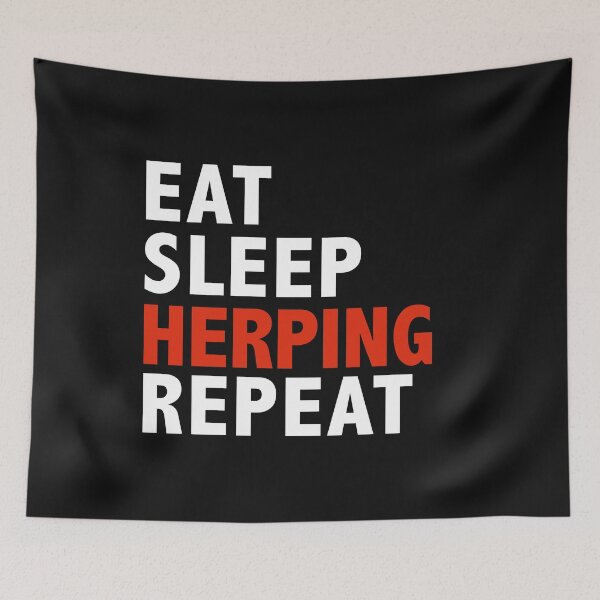Item preview, Eat Sleep Herping Repeat Herp Gift designed and sold by losttribe.