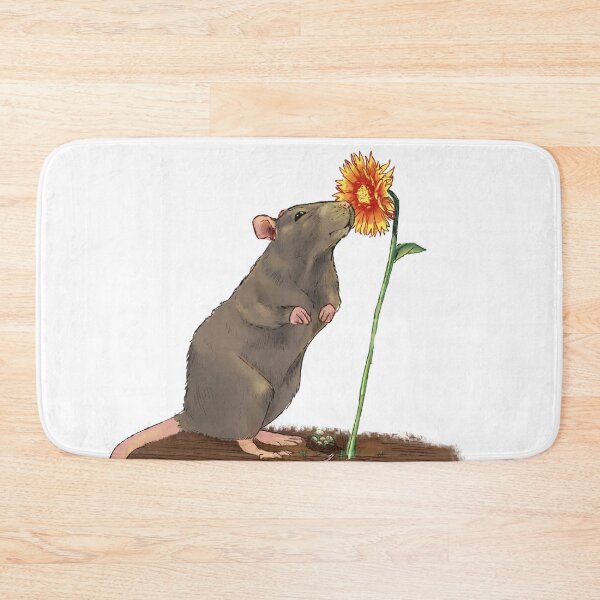 Artikelvorschau, Ratte mit einer Blume entworfen und verkauft von Maikkai.