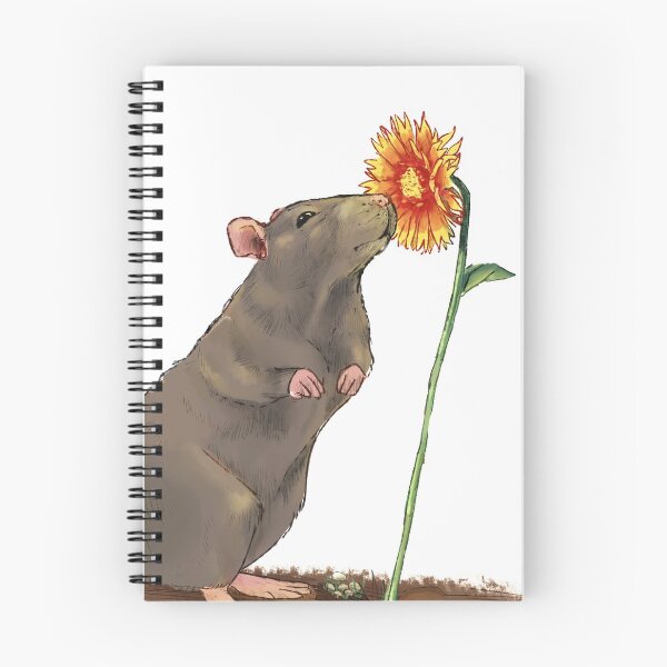 Artikelvorschau, Ratte mit einer Blume entworfen und verkauft von Maikkai.