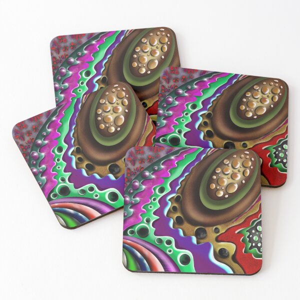 Item preview,  abstract pattern in many metallic colors. designed and sold by Patricia Piotrak.