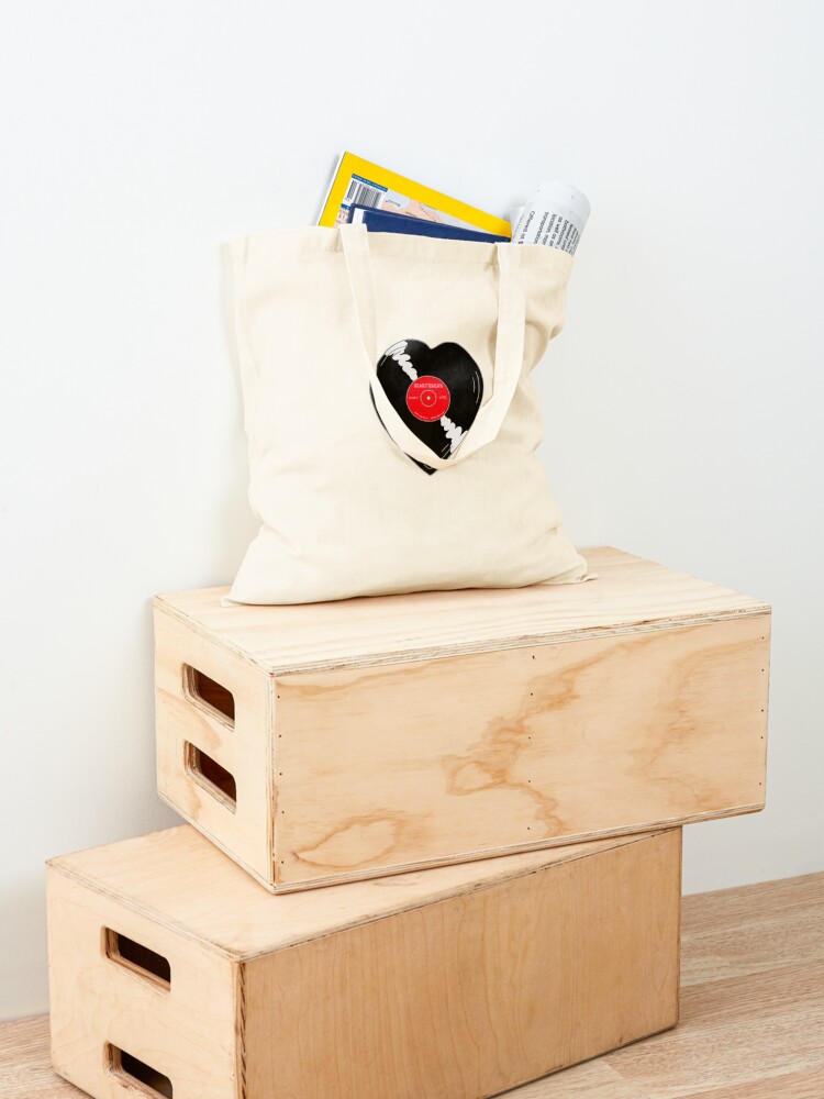 Cute Heart shaped Vinyl Record Tote Bag for Sale by emmaherren