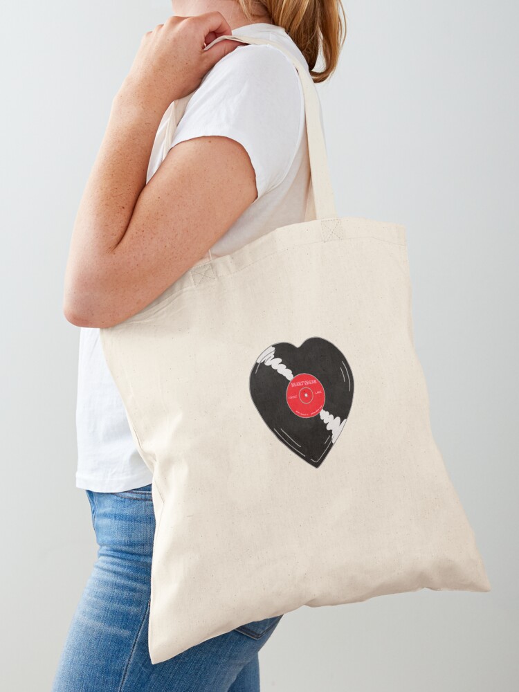 Cute Heart shaped Vinyl Record Tote Bag for Sale by emmaherren