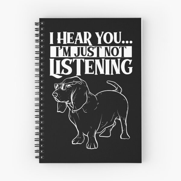 Item preview, Basset Hound Big Ears But Not Listening Design Idea design print designed and sold by Lisbob.