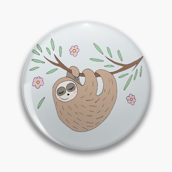 Item preview, Cute Whimsical Sleeping Sloth Doodle Cartoon Zen Wildlife designed and sold by Aimee Gray.