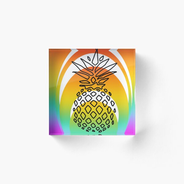 Orgullo de piña Bloque acrílico