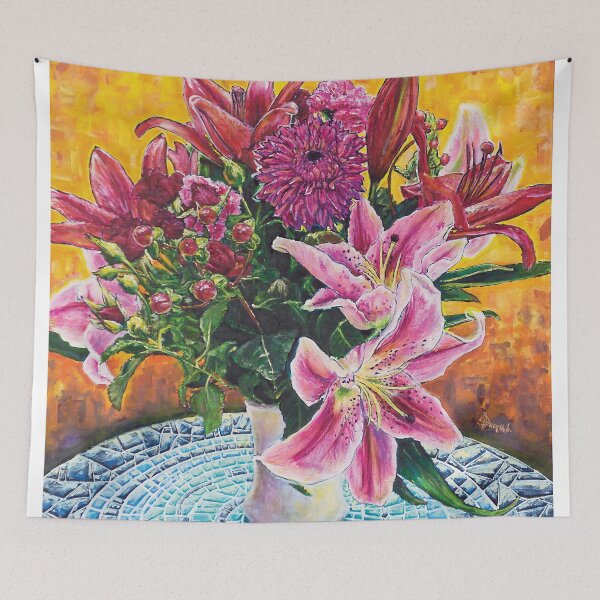 Item preview, Flowers, mixed media, "Golden Granny Flowers" designed and sold by Josh De Pasquale.