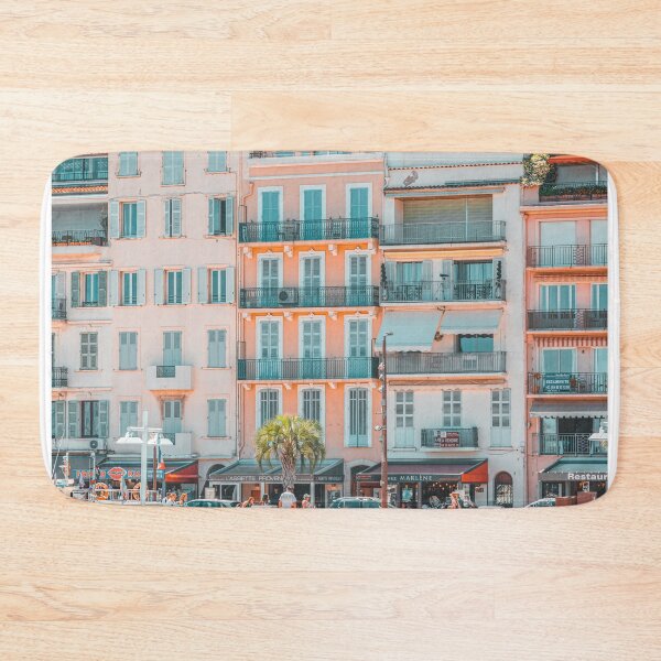 Item preview, Cannes Downtown City, Summer Travel Print, Retro City, Luxury Yachts, City Marina Port France designed and sold by radub85.