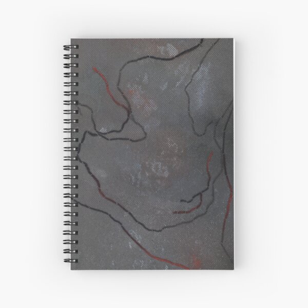 Unconditionally - Abstract Art Work With Stitching Spiral Notebook