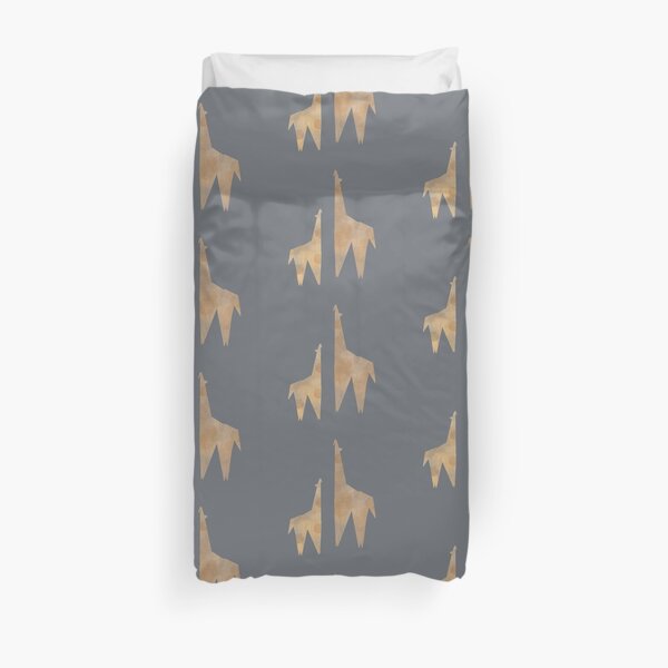 Origami Giraffe Duvet Cover