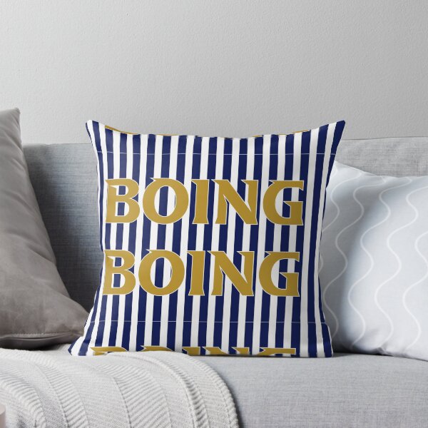 Boing Boing - West Bromwich Albion Inspired Color Design Throw Pillow