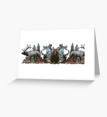 North American Wildlife Greeting Card