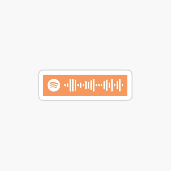 Cigarrillo Daydreams Spotify Code Pegatina