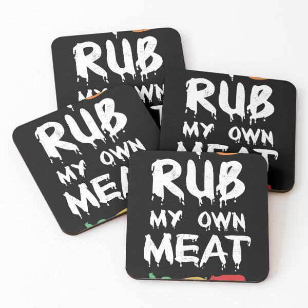Item preview, Funny BBQ Chef gift | I Rub My Own Meat | Joke Chef design print designed and sold by Lisbob.