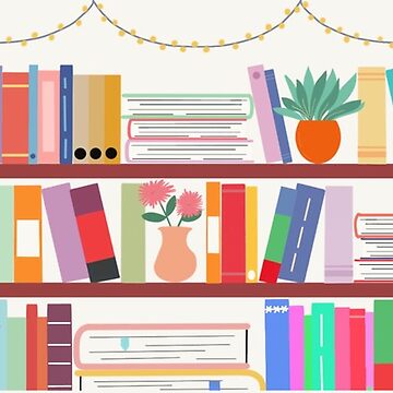 Artwork thumbnail, Colourful Bookshelf Design by acosyreader
