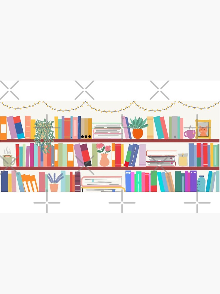 Thumbnail 6 of 6, Coffee Mug, Colourful Bookshelf Design designed and sold by acosyreader.