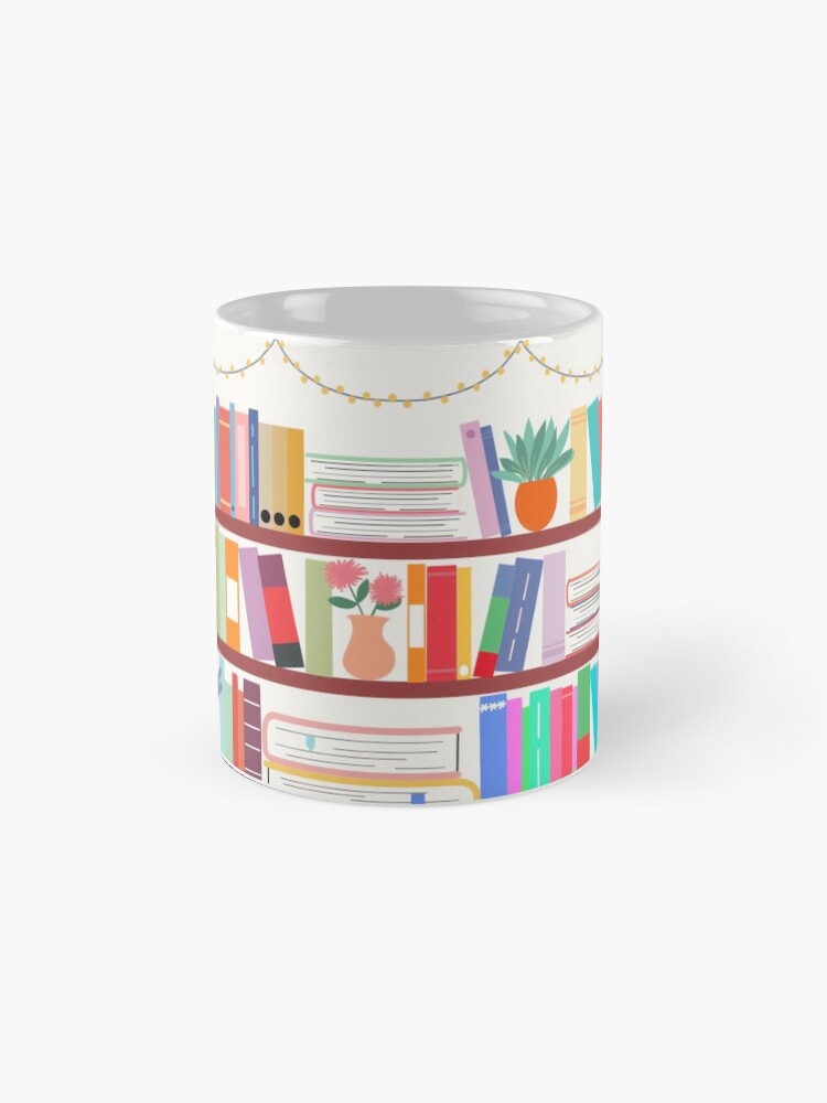 Thumbnail 4 of 6, Coffee Mug, Colourful Bookshelf Design designed and sold by acosyreader.