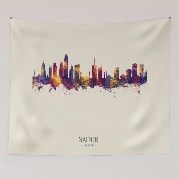 Item preview, Nairobi Kenya Skyline designed and sold by ArtPrints.