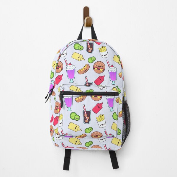 Item preview, Cute Kawaii fast food pattern designed and sold by mrhighsky.