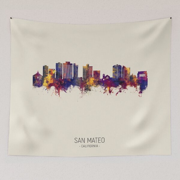 Item preview, San Mateo California Skyline designed and sold by ArtPrints.