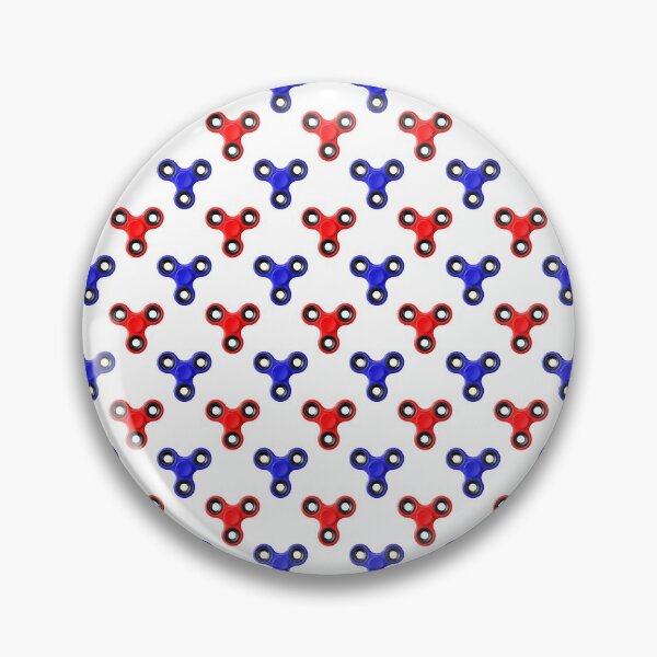 Item preview, Finger Spinner Polka Dot Red and Blue Pattern designed and sold by MarkUK97.
