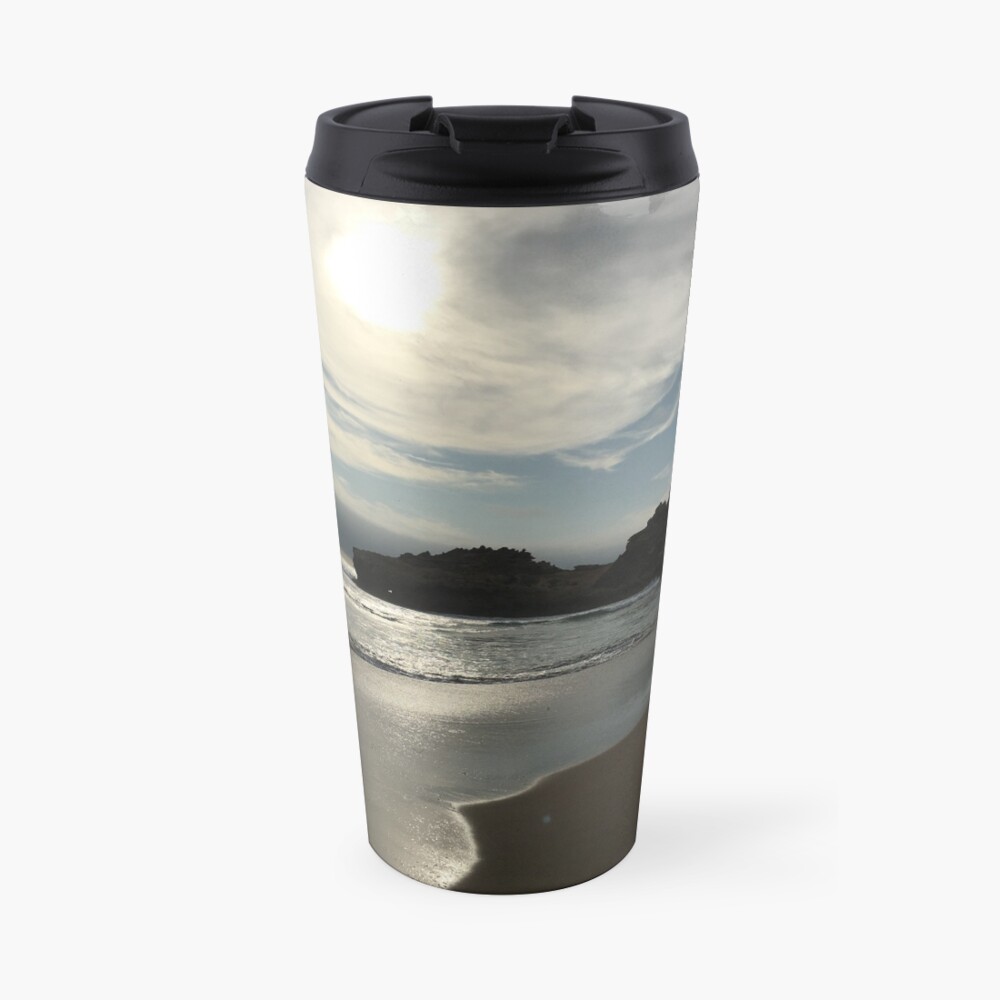 Beach at sunset Travel Mug