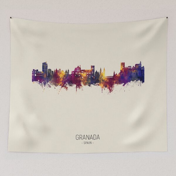 Item preview, Granada Spain Skyline designed and sold by ArtPrints.