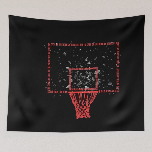 Item preview, In case of emergency break glass - Shattered Backboard Basketball  designed and sold by COURT-VISION.