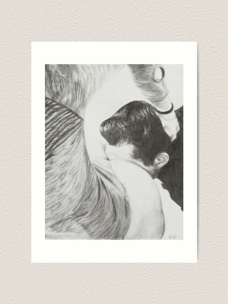 Alternate view of Know Your Place ~ Fetish Pencil Drawing Art Print