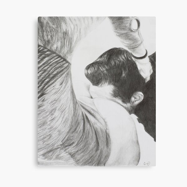 Know Your Place ~ Fetish Pencil Drawing Canvas Print
