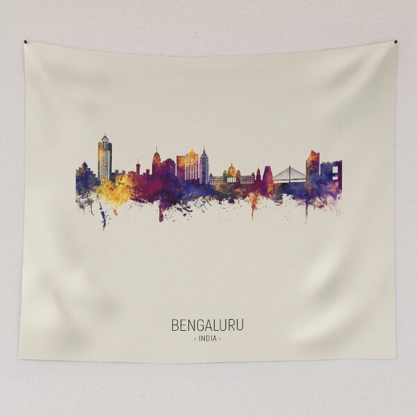 Item preview, Bengaluru Skyline India Bangalore designed and sold by ArtPrints.