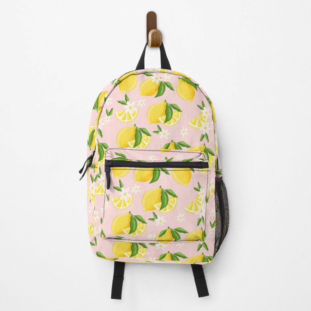 Summer Lemon Pattern Backpack