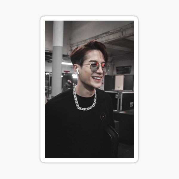 Jackson wang cute smile Sticker for Sale by Divya21