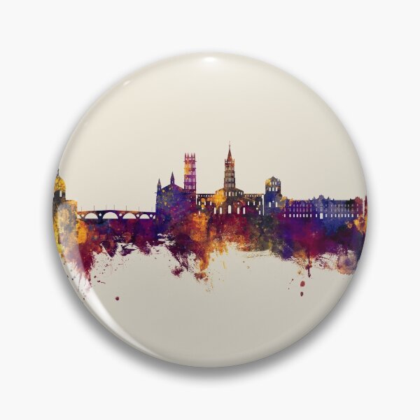 Item preview, Toulouse France Skyline designed and sold by ArtPrints.