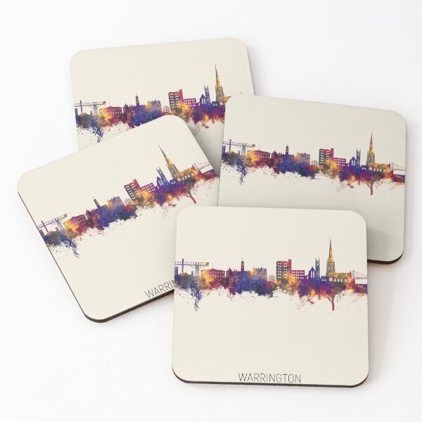 Item preview, Warrington England Skyline designed and sold by ArtPrints.