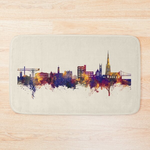 Item preview, Warrington England Skyline designed and sold by ArtPrints.