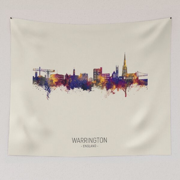 Item preview, Warrington England Skyline designed and sold by ArtPrints.
