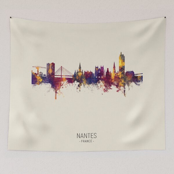 Item preview, Nantes France Skyline designed and sold by ArtPrints.