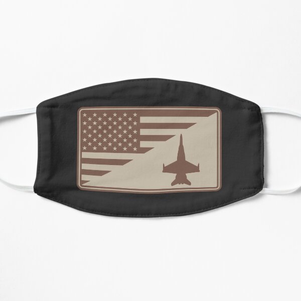 F/A-18 Hornet US Flag Patch (desert subdued) Flat Mask