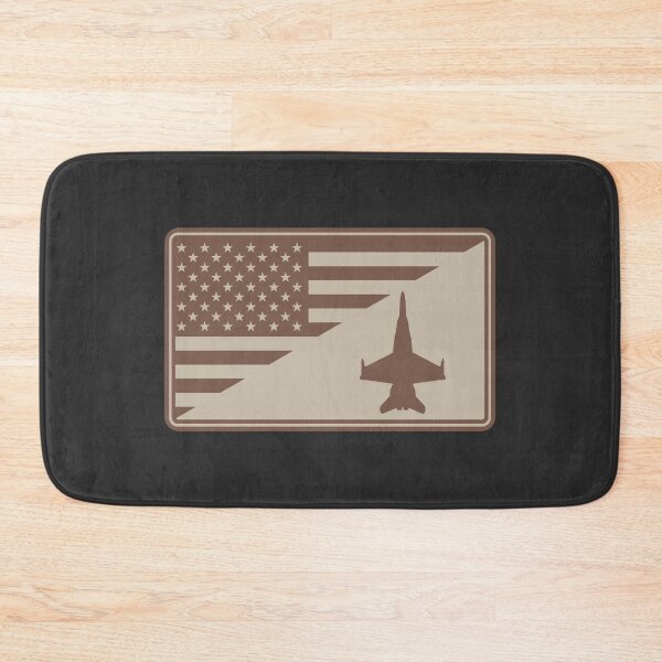 Item preview, F/A-18 Hornet US Flag Patch (desert subdued) designed and sold by StrongVlad.
