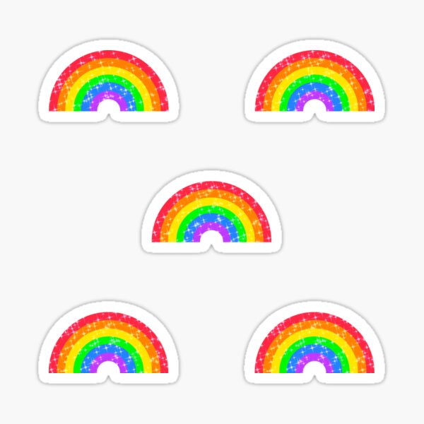 Rainbow Sticker (Glitter)