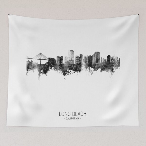 Item preview, Long Beach California Skyline designed and sold by ArtPrints.