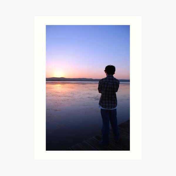 Staring at the Sunset Art Print