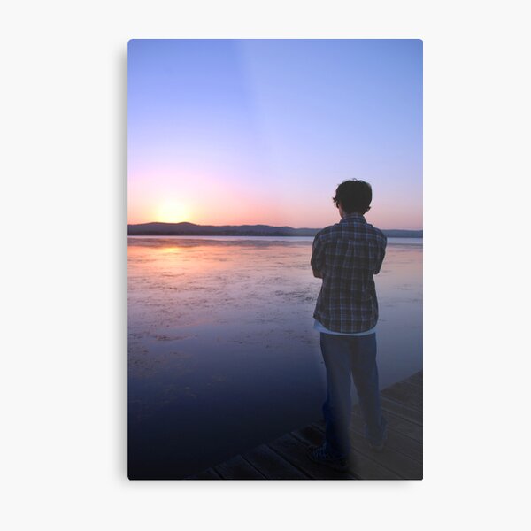 Staring at the Sunset Metal Print