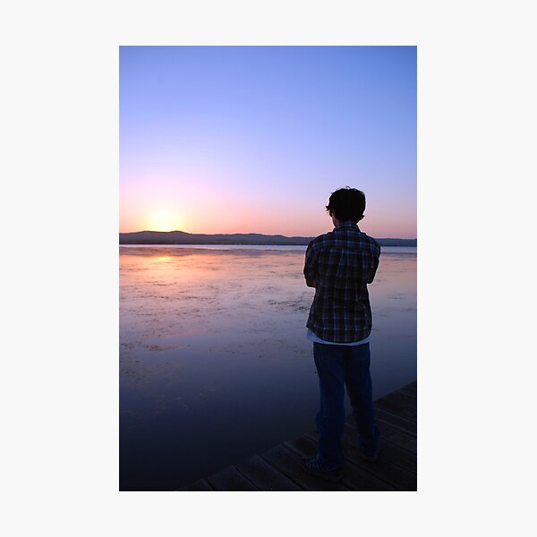 Staring at the Sunset Photographic Print