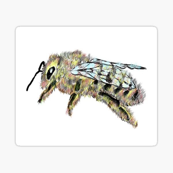 abeille, protégeons la nature Sticker