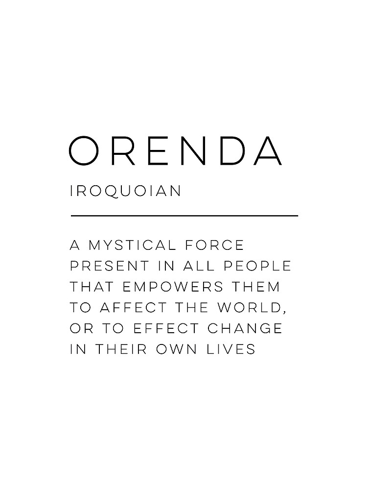 Orenda Definition